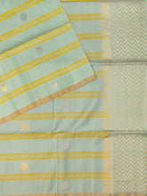 Pista Green Tripura Pattu Soft Silk Saree with Self Weave