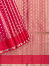 Soft Silk Tripura Pattu Saree Pink Unstitched