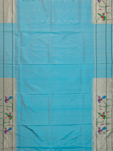 Weaves Paithani Saree With Contrast Border