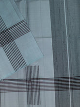 Ash Tripura Pattu Soft Silk Saree with Self Unstitched Blouse