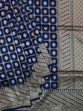 Weaves Banarasi Banarasi Butta Navy Blue