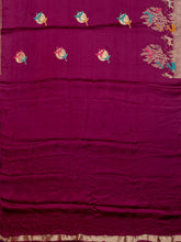Fancy Mashroo Silk All Over Banarasi Weave Purple