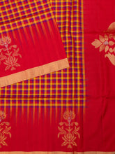 Red Tripura Pattu Soft Silk Saree with Self Blouse Piece