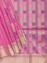 Soft Silk Tripura Pattu Saree Baby Pink Self Border