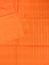 Orange Tripura Pattu Soft Silk Saree with Self Blouse Piece