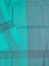 Sea Green Tripura Pattu Soft Silk Saree with Self Blouse Piece