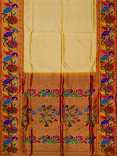 Weaves Paithani Saree With Contrast Border