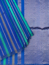 Soft Silk Tripura Pattu Saree Dark Blue Self Border