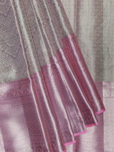 Kanjeevaram Tissue Kanchi Pattu All Over Weave Baby Pink