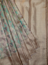 Kanjeevaram Tissue Kanchi Pattu All Over Geometric Weave Lilac