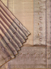 Kanjeevaram Kanchi Pattu Matte Finish Contrast Border Edgeing Rust Matte Base