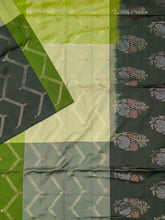 Black & Pale Blue Tripura Pattu Soft Silk Saree | Traditional Wear