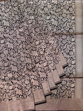 Weaves Banarasi Banarasi Jaal Black