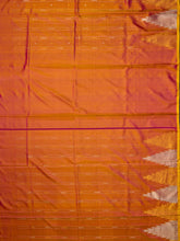 Weaves Gadwal Pattu With Temple Border With Butta