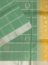 Pale Yellow Tripura Pattu Soft Silk Saree with Self Unstitched Blouse