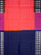 Weaves Gadwal Pattu With Contrast Border With Temple Border With Butta