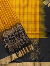 Soft Silk Tripura Pattu Saree Yellow Black