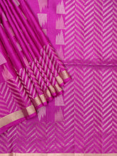 Soft Silk Tripura Pattu Saree Magenta Unstitched