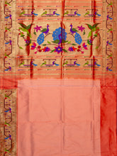 Weaves Paithani Saree With Contrast Border