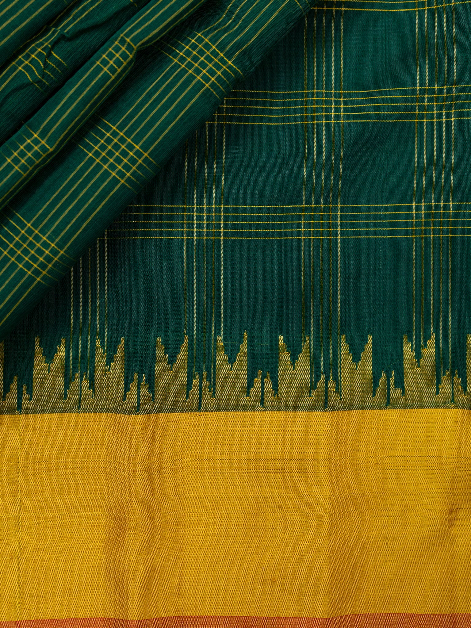 Weaves Gadwal Sikho With Contrast Border