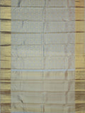 Kanjeevaram Kanchi Pattu All Over Floral Gold Zari (Talambralu) White