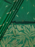 Green Tripura Pattu Soft Silk Saree with Self Unstitched Blouse