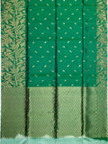 Green Tripura Pattu Soft Silk Saree with Self Unstitched Blouse
