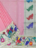 Weaves Paithani Saree With Contrast Border