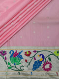 Weaves Paithani Saree With Contrast Border