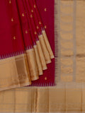 Weaves Gadwal Pattu With Contrast With Temple Border With Butta