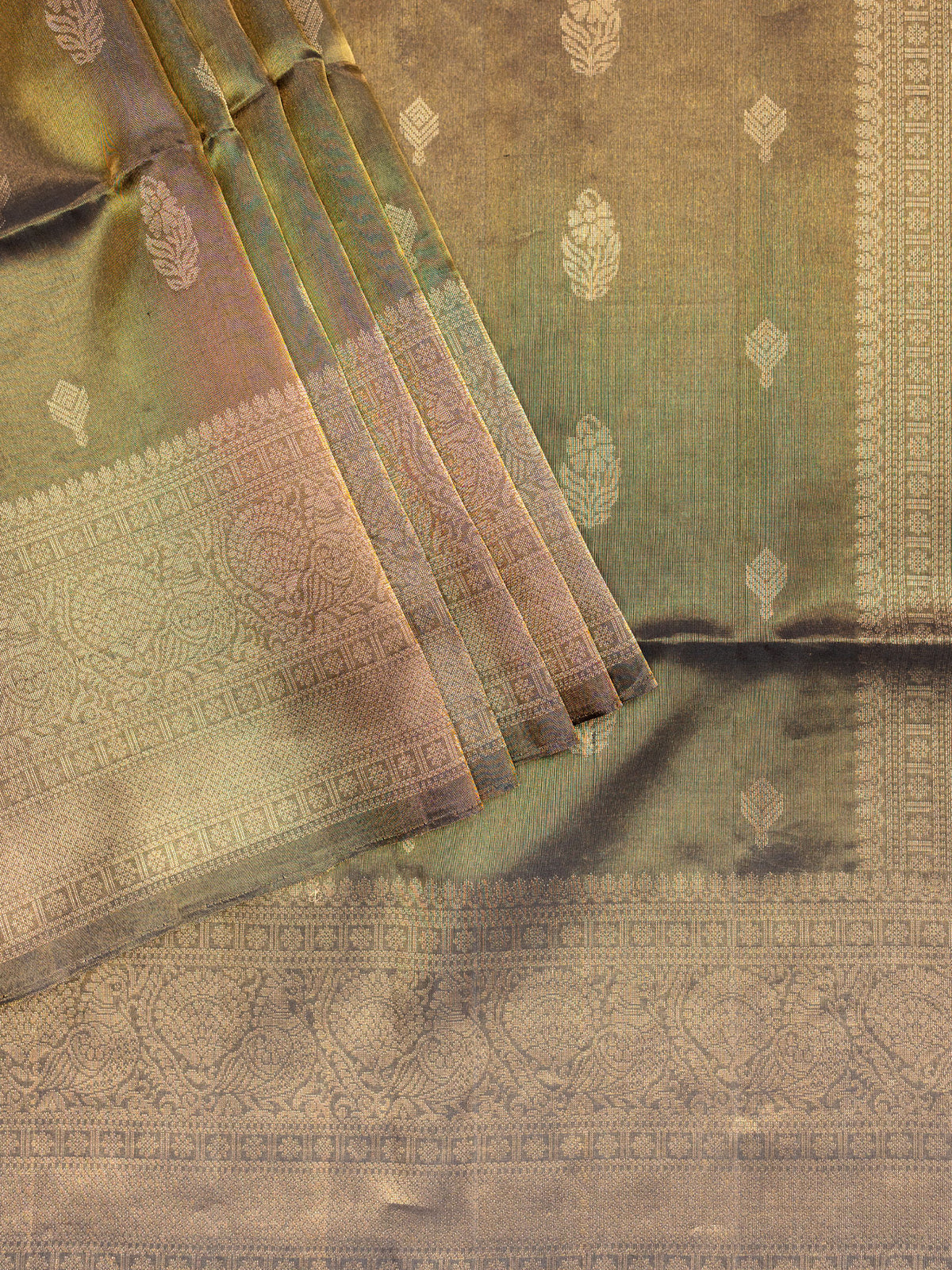 Soft Silk Tripura Tissue Saree Black Unstitched