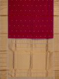 Weaves Gadwal Pattu With Contrast With Temple Border With Butta