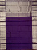 Kanjeevaram Kanchi Pattu All Over Butta Zari With Contrast Border (Talambralu) White + Purple