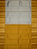 Kanjeevaram Kanchi Pattu All Over Butta Zari With Contrast Border (Talambralu) Cream + Orange