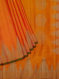 Weaves Gadwal Pattu With Temple Border With Butta With Muniya