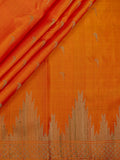 Weaves Gadwal Pattu With Temple Border With Butta With Muniya