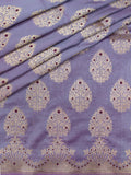 Weaves Banarasi Banarasi Butta With Edgeing Lilac
