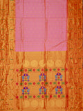 Weaves Paithani Saree With Contrast Border