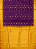 Weaves Gadwal Pattu With Contrast Border With Temple Border With Butta