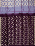Weaves Banarasi Banarasi Butta With Edgeing Lilac