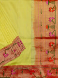 Weaves Paithani Saree With Contrast Border