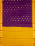 Weaves Gadwal Pattu With Contrast Border With Temple Border With Butta