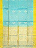 Soft Silk Tripura Pattu Saree Sky Blue Unstitched