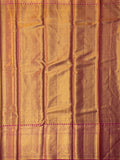 Kanjeevaram Tissue Kanchi Pattu All Over + Kanchi Border Orange + Purple