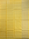 Pale Yellow Tripura Pattu Soft Silk Saree with Self Weave