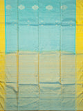 Soft Silk Tripura Pattu Saree Sky Blue Unstitched