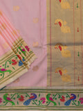 Weaves Paithani Saree With Contrast Border