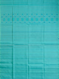 Sea Green Tripura Pattu Soft Silk Saree with Self Weave