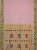 Weaves Paithani Saree With Contrast Border