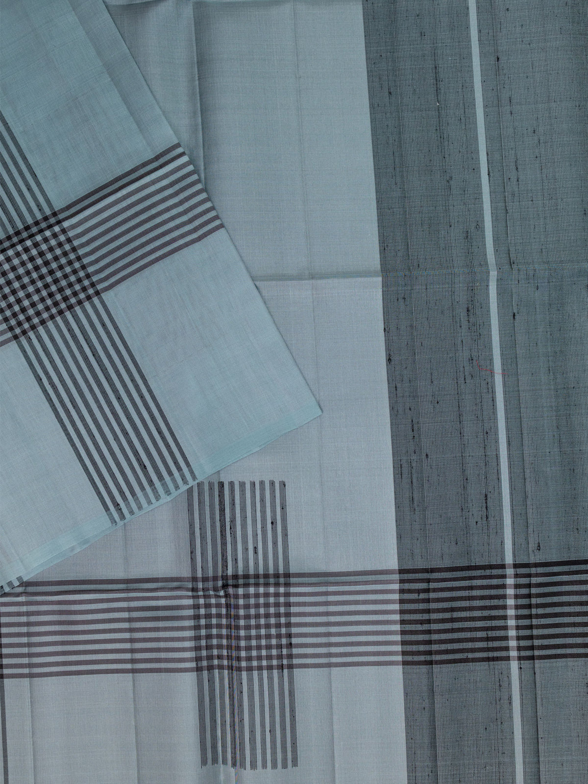 Ash Tripura Pattu Soft Silk Saree with Self Unstitched Blouse